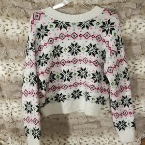 Pink Victoria's Secret reversible sweater size L